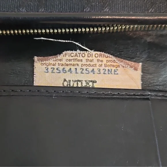 Bottega Veneta Monogram BV Rare Vintage Wallet Canvas Leather Trim. NO CALLOUTS - Picture 11 of 12